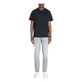 Regular Cotton Blend Polo Shirt - Navy