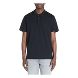 Regular Cotton Blend Polo Shirt - Navy