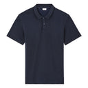 Regular Cotton Blend Polo Shirt - Navy