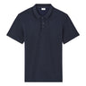 Regular Cotton Blend Polo Shirt - Navy