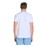 Slim Stretch Cotton Polo Shirt - White