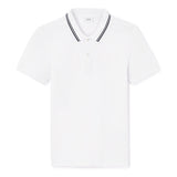 Slim Stretch Cotton Polo Shirt - White