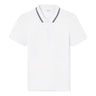 Slim Stretch Cotton Polo Shirt - White