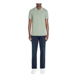 Slim Stretch Cotton Polo Shirt - Gray