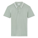 Slim Stretch Cotton Polo Shirt - Gray