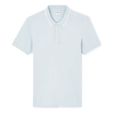 Slim Stretch Cotton Polo Shirt - Light Blue