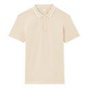 Slim Stretch Cotton Polo Shirt - Beige