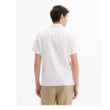 Regular Linen And Cotton Shirt - White