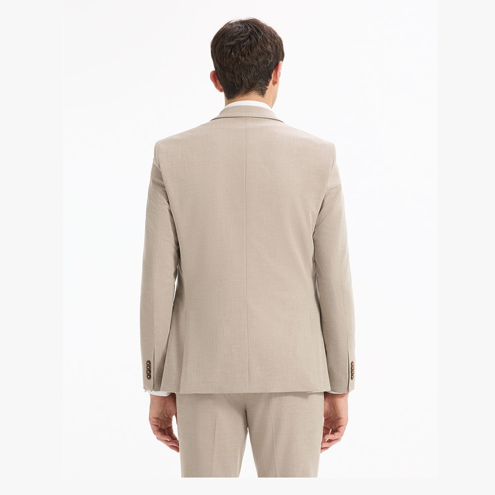 Slim Stretch Suit Jacket - Beige