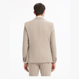 Slim Stretch Suit Jacket - Beige