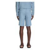 100% Linen Bermuda Shorts - Blue