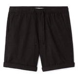 Linen And Cotton Bermuda Shorts - Black