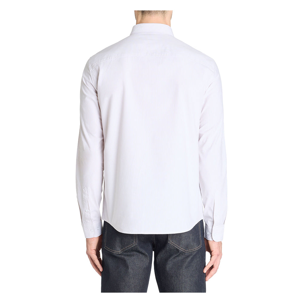 Regular Striped Shirt 100% Cotton - Beige