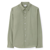 Regular-Fit Viscose Cotton Shirt - Khaki