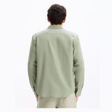 Regular-Fit Viscose Cotton Shirt - Khaki