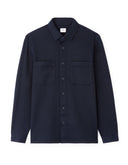 Textured Overshirt With 2 Pockets