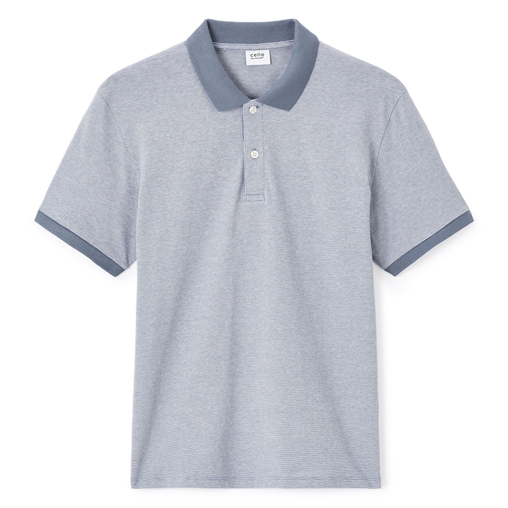Regular Polo Shirt 100% Cotton - Blue