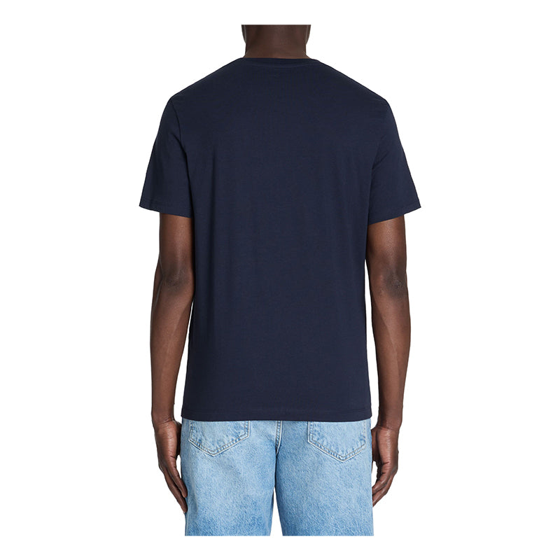 Straight Round Neck T-Shirt 100% Cotton - Navy