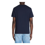 Straight Round Neck T-Shirt 100% Cotton - Navy