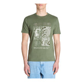 Straight Round Neck T-Shirt 100% Cotton - Khaki