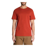 Straight Round Neck T-Shirt 100% Cotton - Red