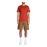 Straight Round Neck T-Shirt 100% Cotton - Red