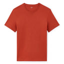 Straight Round Neck T-Shirt 100% Cotton - Red