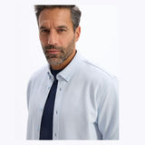 Regular Jersey Pique Shirt - Blue