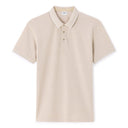 Regular Cotton Blend Polo Shirt - Beige