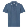 Slim Stretch Cotton Polo Shirt - Dark Blue