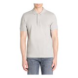100% Cotton Straight Pique Polo Shirt - Light Grey