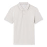100% Cotton Straight Pique Polo Shirt - Light Grey