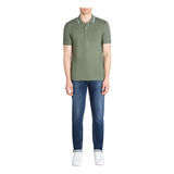 Slim Stretch Cotton Polo Shirt - Light Green