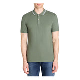 Slim Stretch Cotton Polo Shirt - Light Green