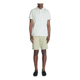 Stretch Cotton Bermuda Shorts - Khaki