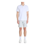 Stretch Cotton Chino Bermuda Shorts - Light Blue