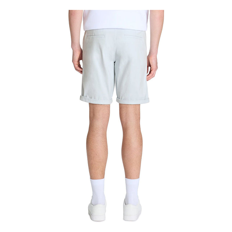 Stretch Cotton Chino Bermuda Shorts - Light Blue