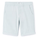 Stretch Cotton Chino Bermuda Shorts - Light Blue