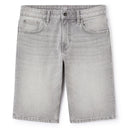 Bermuda Shorts In Stretch Cotton Denim - Gray