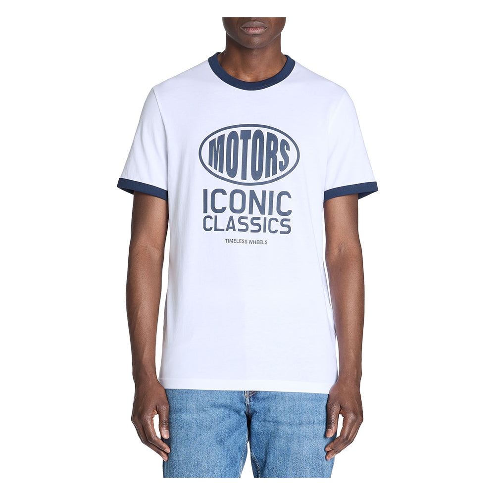 T-Shirt Straight Col Rond 100% Coton - Blanc