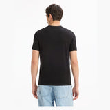 100% Cotton Crew Neck Straight T-Shirt - Black