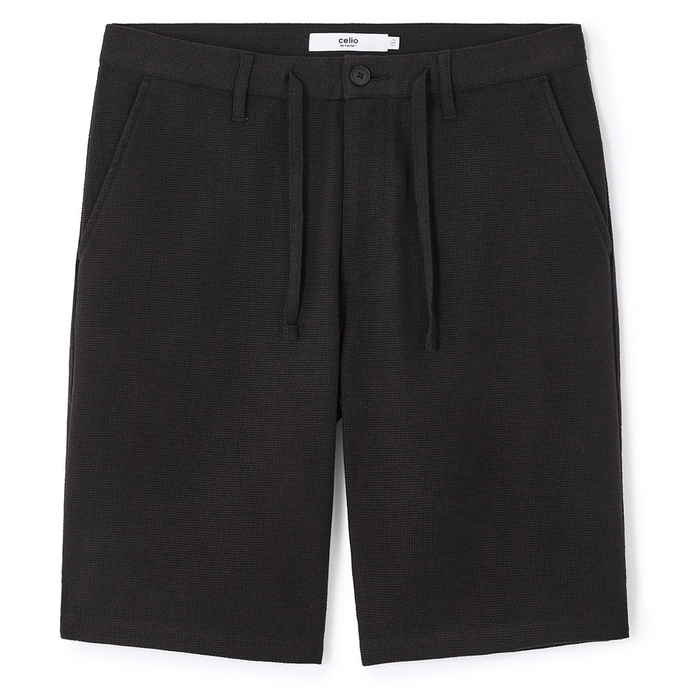 100% Cotton Bermuda Shorts - Black