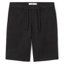 100% Cotton Bermuda Shorts - Black