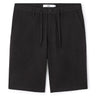 100% Cotton Bermuda Shorts - Black