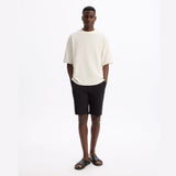 100% Cotton Bermuda Shorts - Black