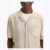 Sun Print Shirt 100% Viscose - Beige
