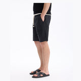 100% Cotton Bermuda Shorts - Black