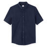 Regular Jersey Pique Shirt - Navy