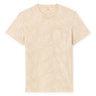 Straight Round Neck T-Shirt 100% Cotton - Beige