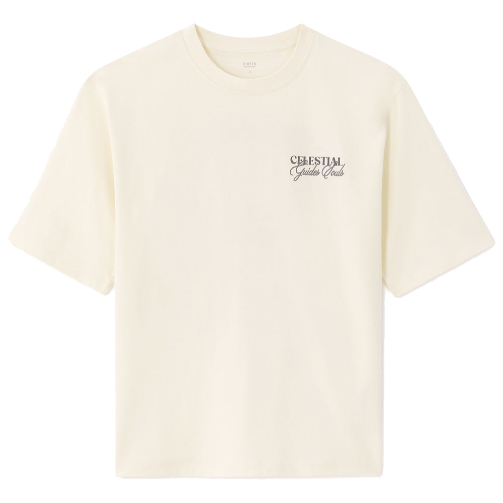 Astro Print Oversized Crew Neck T-Shirt